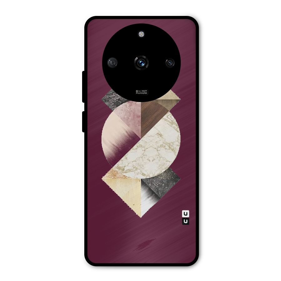 Abstract Marble Pattern Metal Back Case for Realme Narzo 60 5G