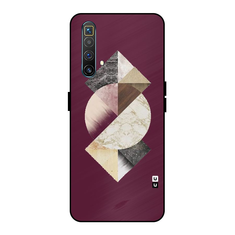 Abstract Marble Pattern Metal Back Case for Realme X3