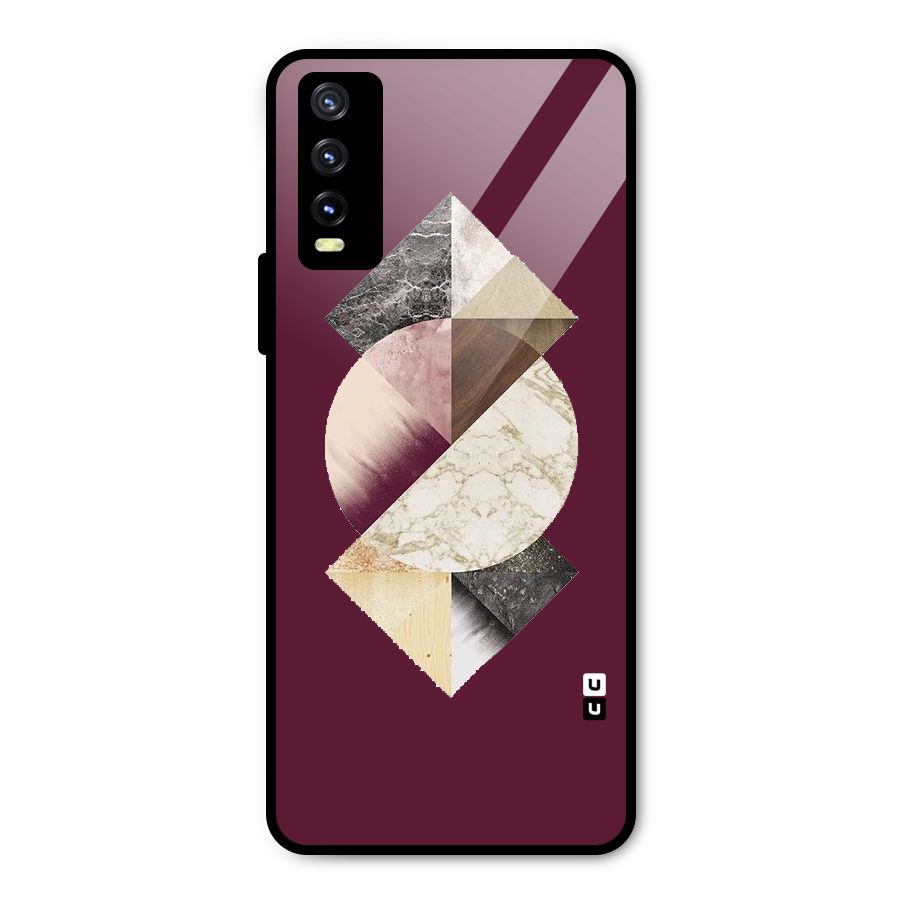 Abstract Marble Pattern Metal Back Case for Vivo Y20