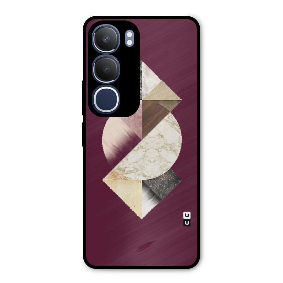 Abstract Marble Pattern Metal Back Case for Vivo Y29