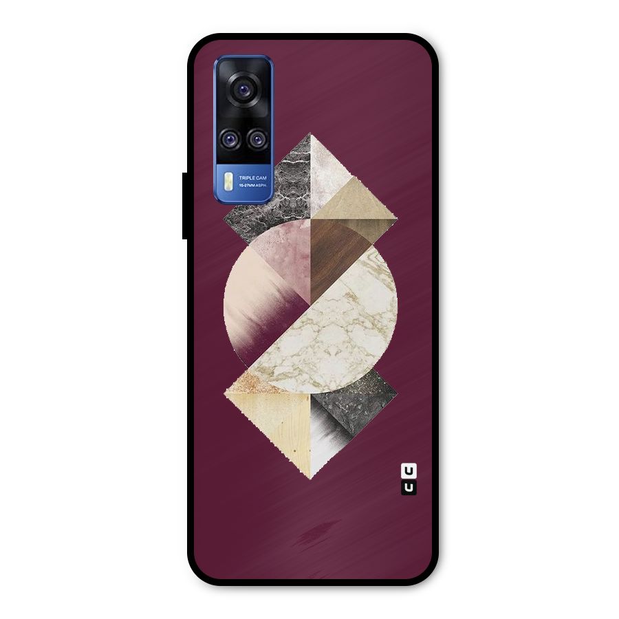 Abstract Marble Pattern Metal Back Case for Vivo Y31