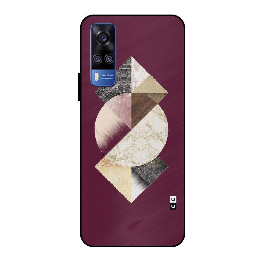 Abstract Marble Pattern Metal Back Case for Vivo Y51