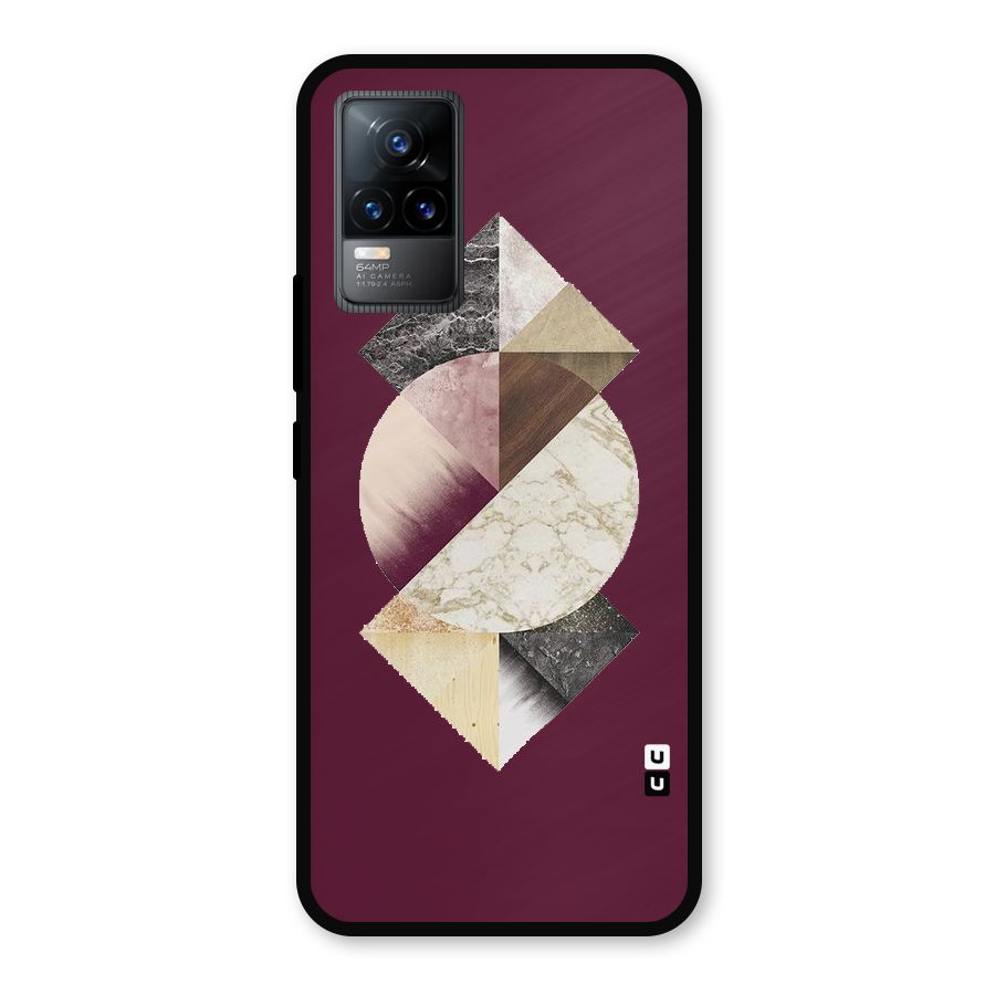 Abstract Marble Pattern Metal Back Case for Vivo Y73