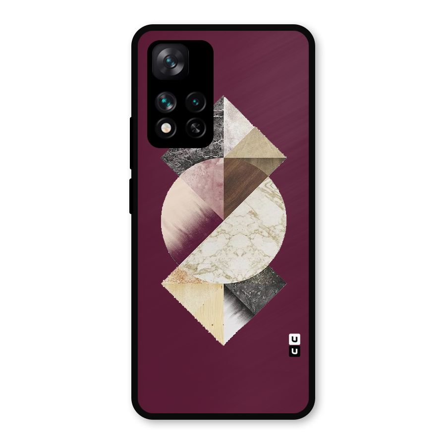 Abstract Marble Pattern Metal Back Case for Xiaomi 11i Hypercharge 5G