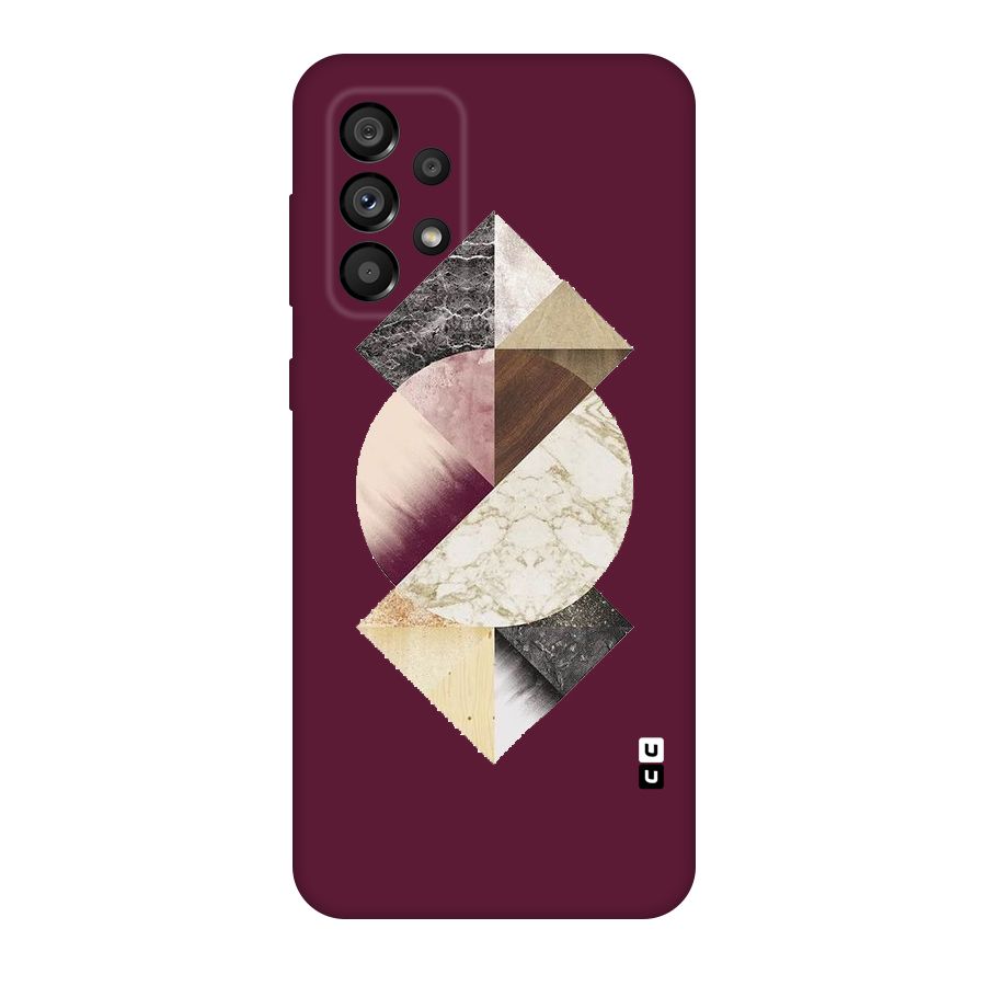 Abstract Marble Pattern Original Polycarbonate Back Case for Galaxy A73 5G
