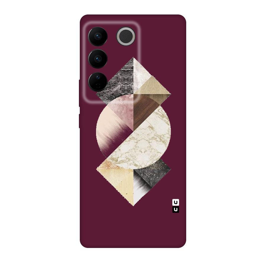 Abstract Marble Pattern Original Polycarbonate Back Case for Vivo V27