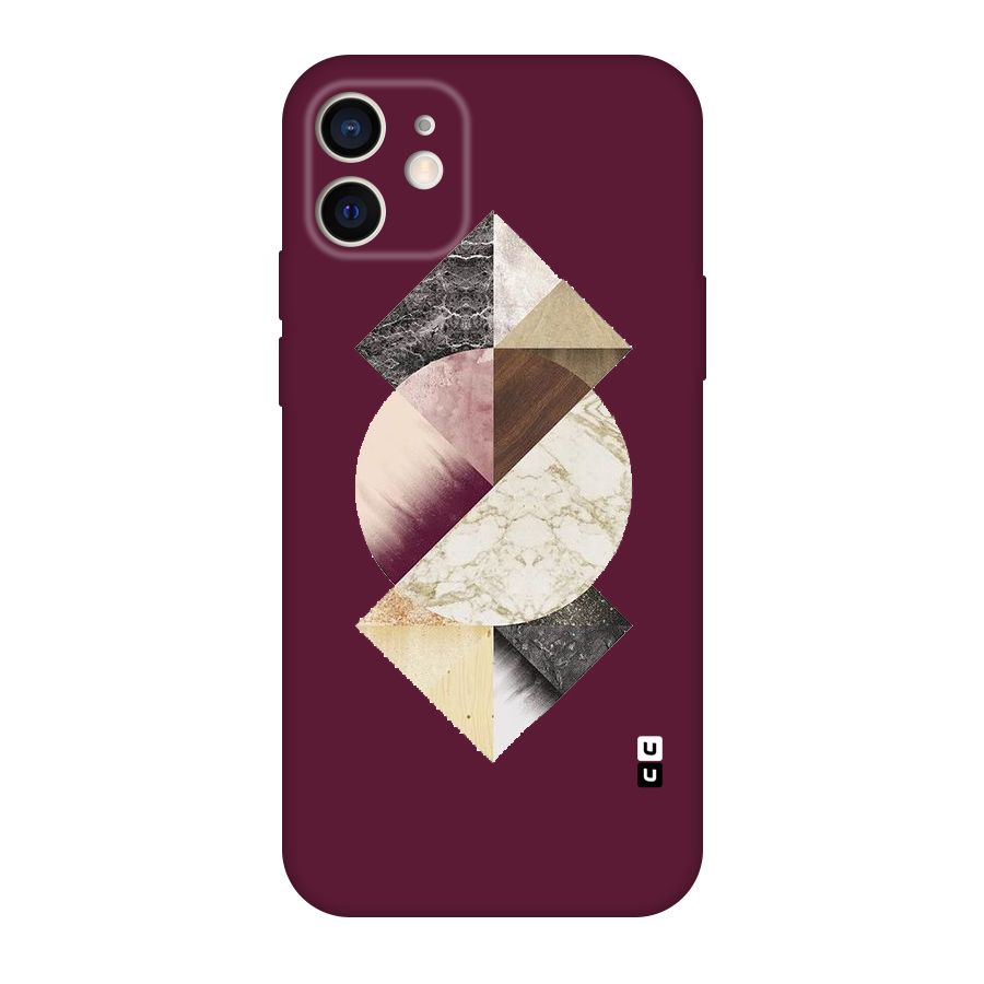 Abstract Marble Pattern Original Polycarbonate Back Case for iPhone 12