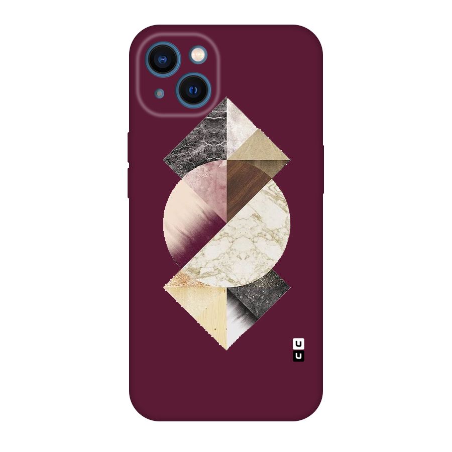 Abstract Marble Pattern Original Polycarbonate Back Case for iPhone 13