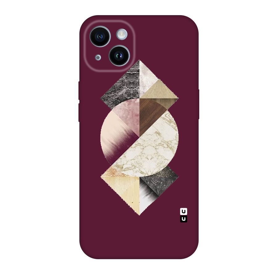 Abstract Marble Pattern Original Polycarbonate Back Case for iPhone 14