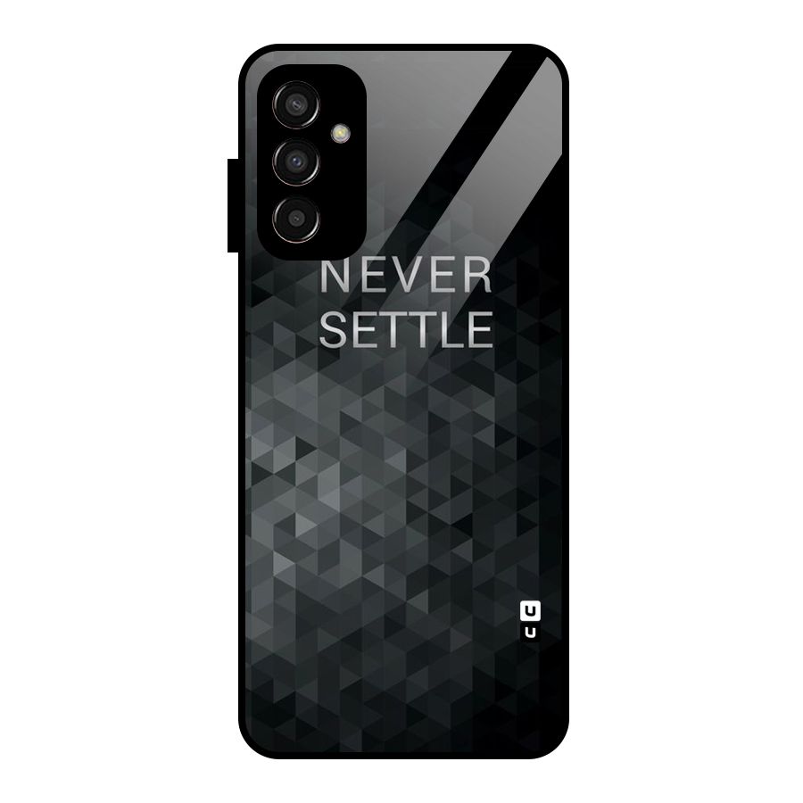 Abstract No Settle Glass Back Case for Galaxy F13