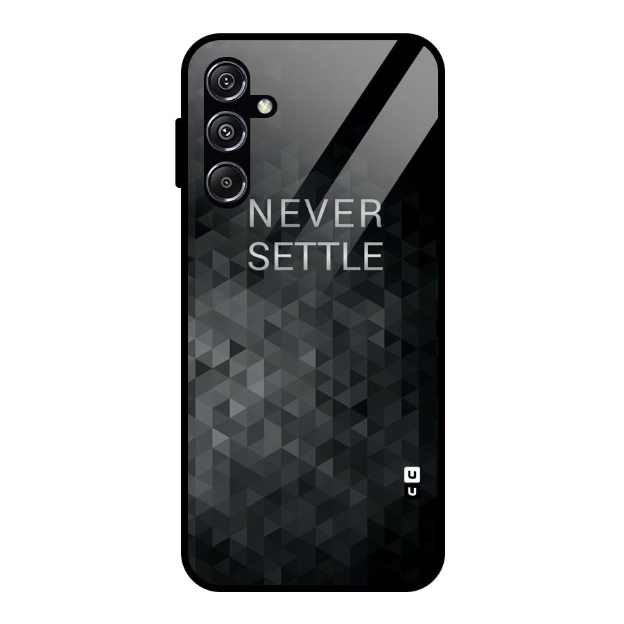Abstract No Settle Glass Back Case for Galaxy M34 5G