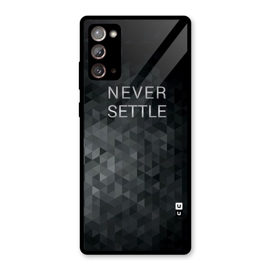 Abstract No Settle Glass Back Case for Galaxy Note 20