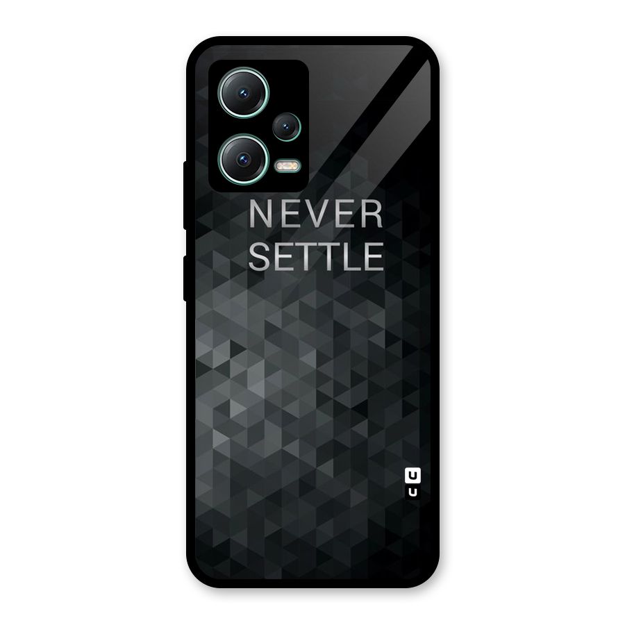 Abstract No Settle Glass Back Case for Poco X5