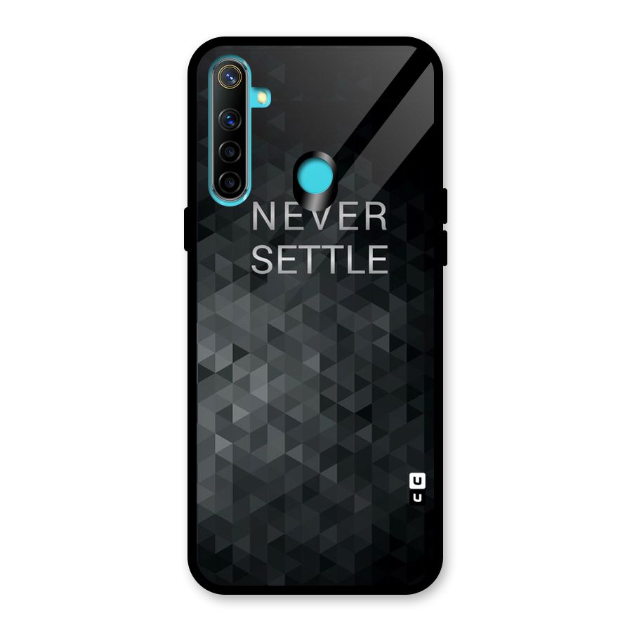 Abstract No Settle Glass Back Case for Realme 5