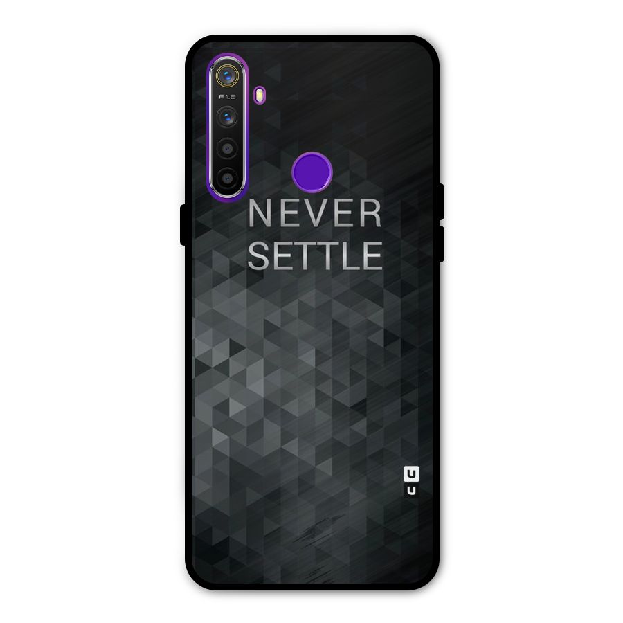 Abstract No Settle Glass Back Case for Realme 5s