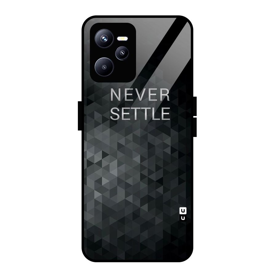 Abstract No Settle Glass Back Case for Realme C35