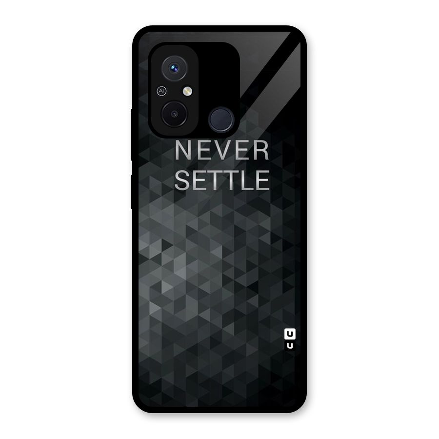 Abstract No Settle Glass Back Case for Redmi 12C