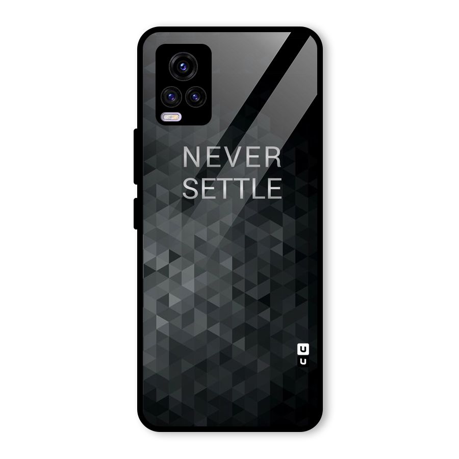 Abstract No Settle Glass Back Case for Vivo V20 2021