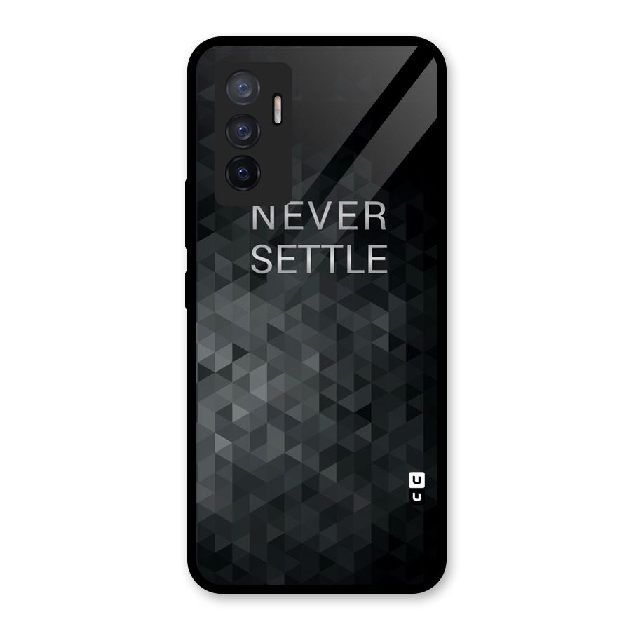 Abstract No Settle Glass Back Case for Vivo V23e