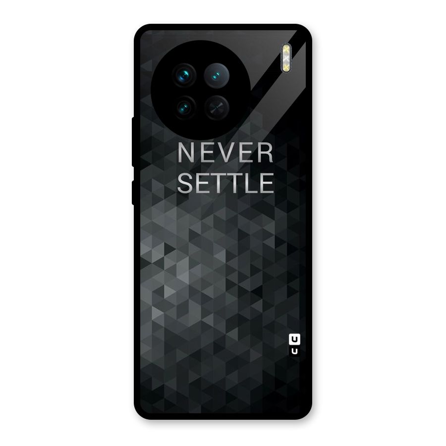 Abstract No Settle Glass Back Case for Vivo X90