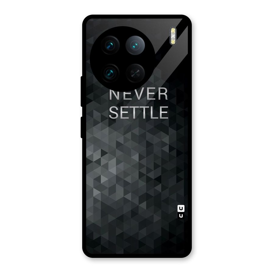 Abstract No Settle Glass Back Case for Vivo X90 Pro