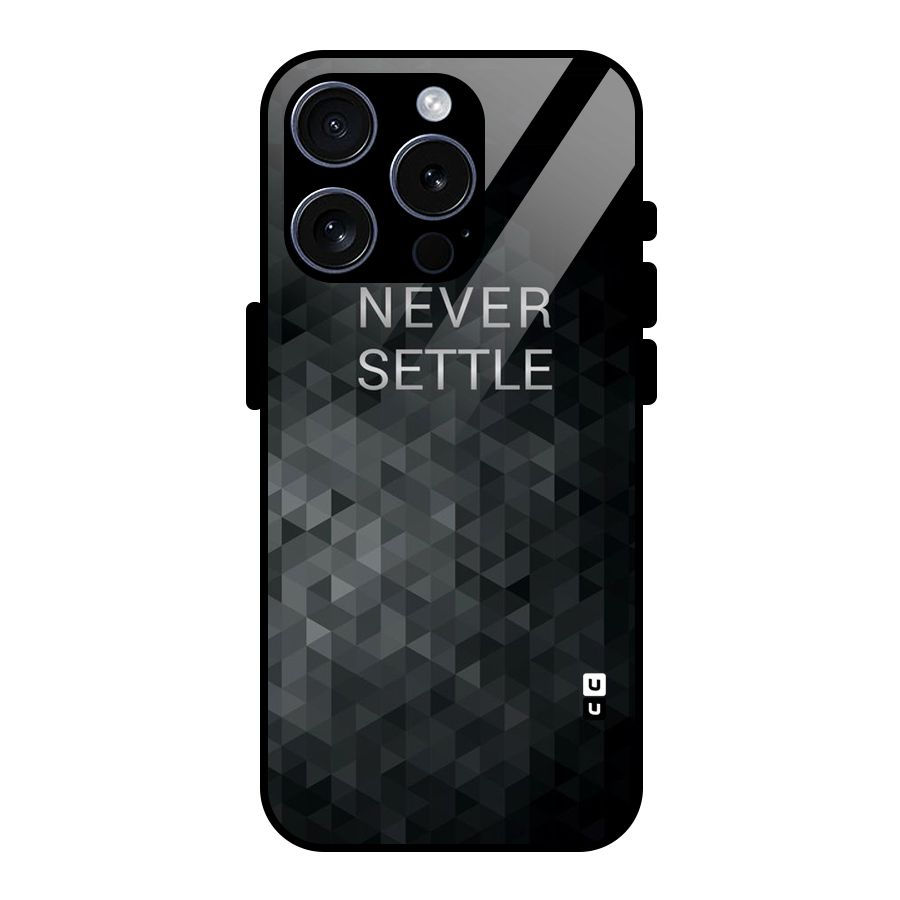 Abstract No Settle Glass Back Case for iPhone 15 Pro