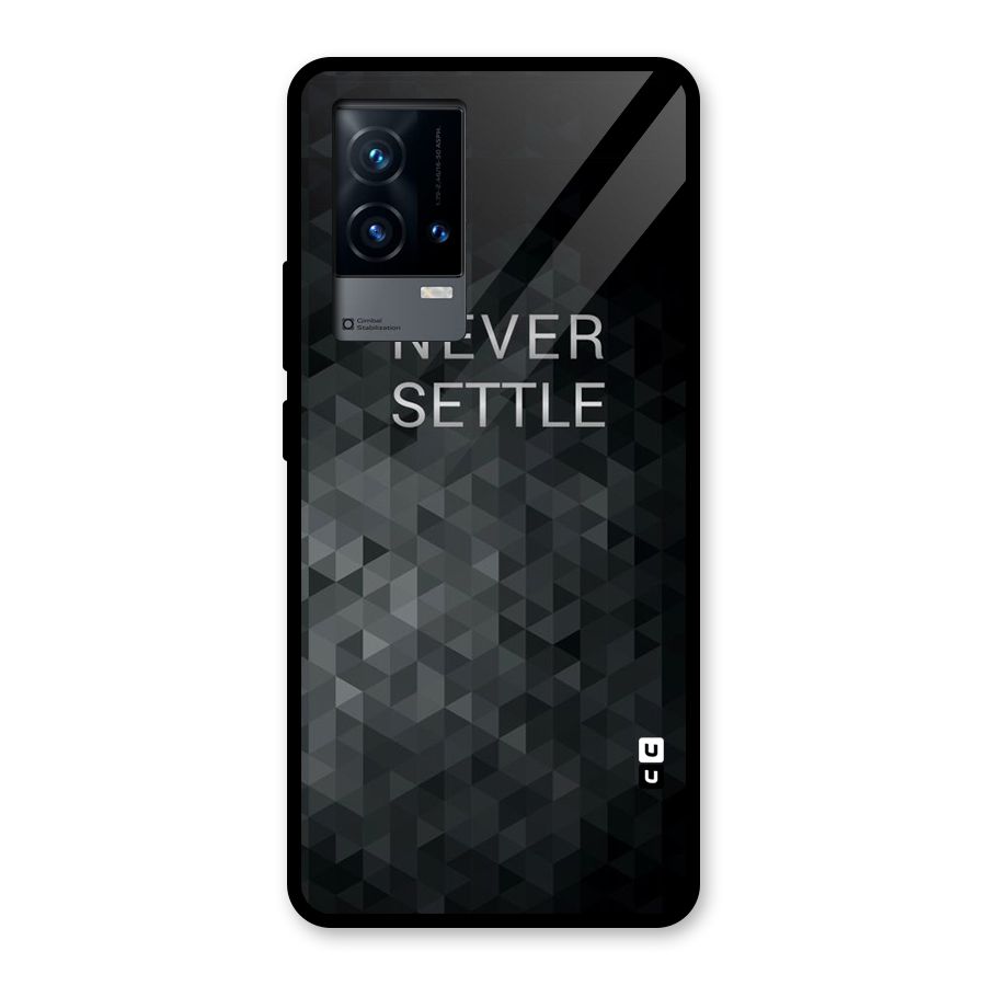 Abstract No Settle Glass Back Case for iQOO 9 5G
