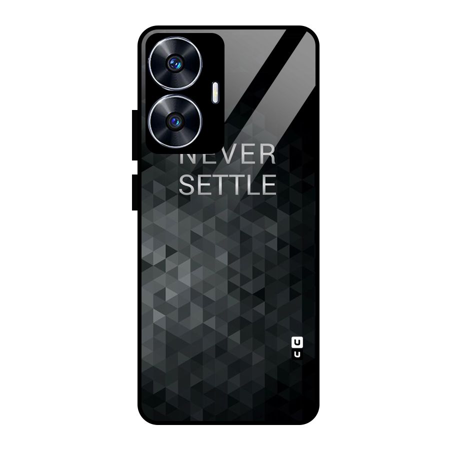 Abstract No Settle Glass Back Case for realme C55