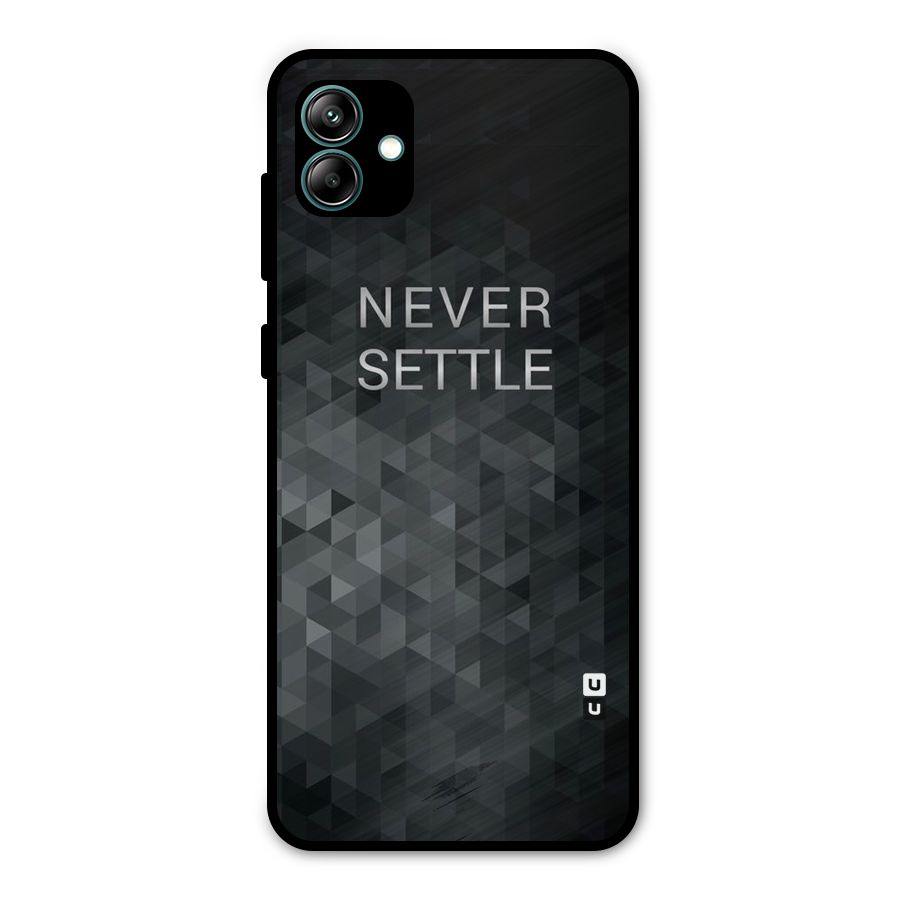 Abstract No Settle Metal Back Case for Galaxy A04