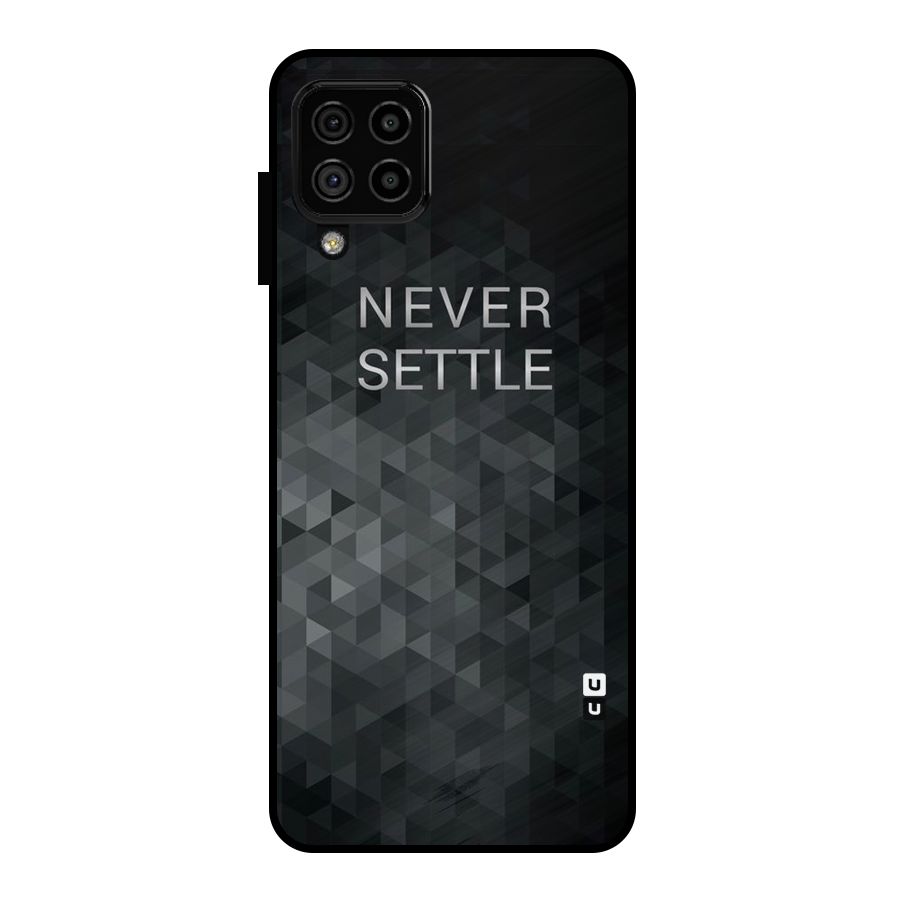 Abstract No Settle Metal Back Case for Galaxy A22 4G