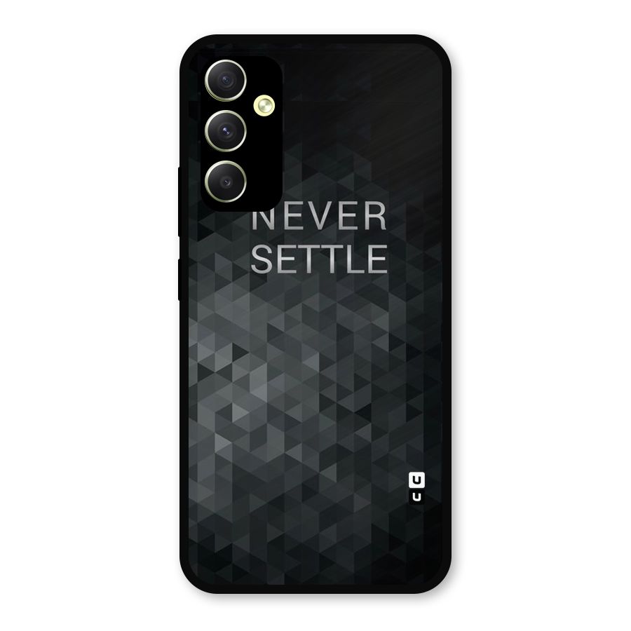 Abstract No Settle Metal Back Case for Galaxy A34