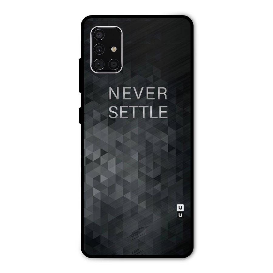 Abstract No Settle Metal Back Case for Galaxy A51