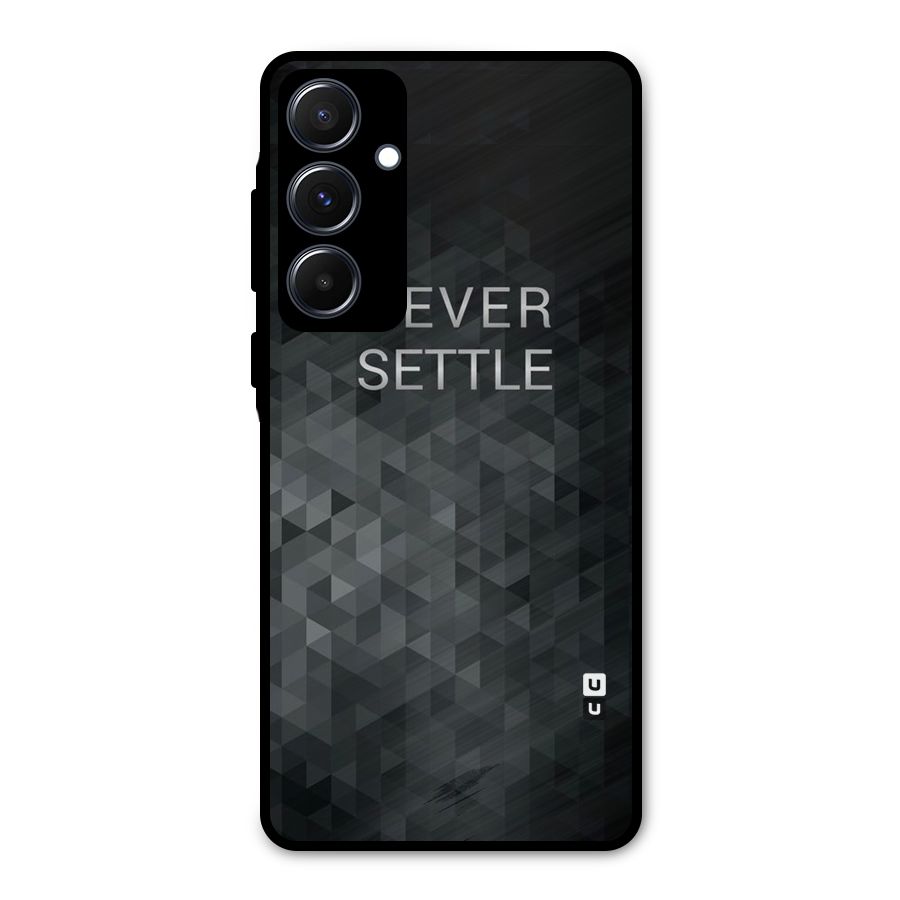 Abstract No Settle Metal Back Case for Galaxy A55