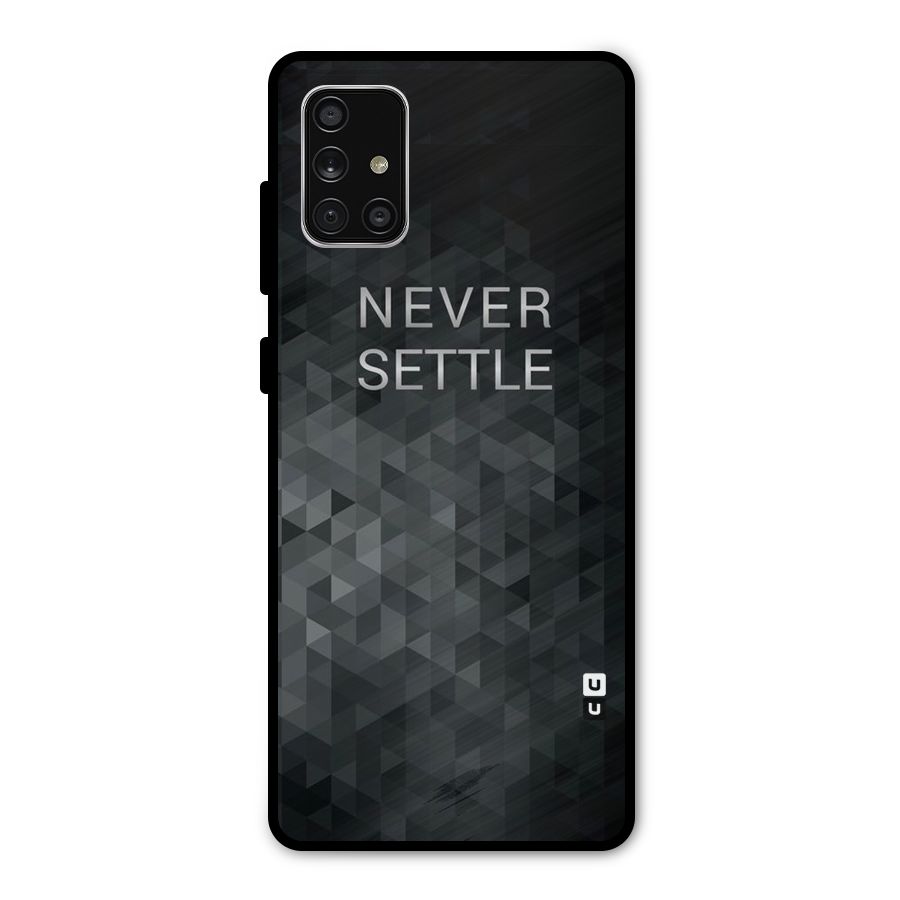 Abstract No Settle Metal Back Case for Galaxy A71
