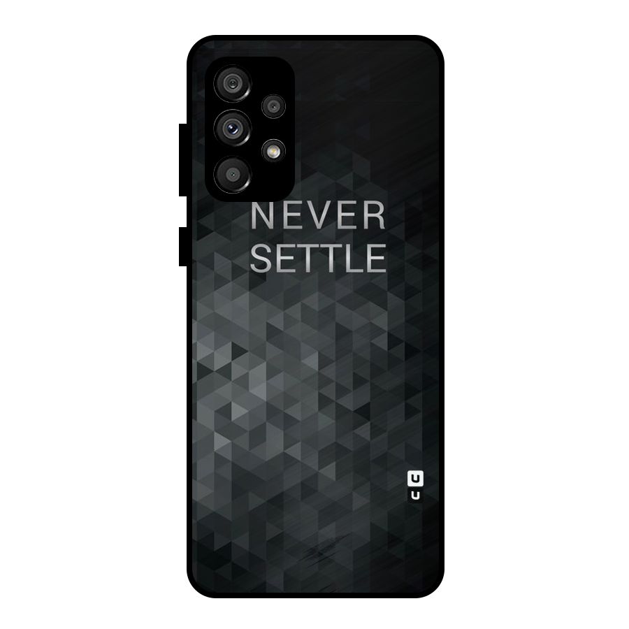 Abstract No Settle Metal Back Case for Galaxy A73 5G