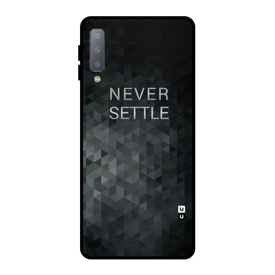 Abstract No Settle Metal Back Case for Galaxy A7 (2018)