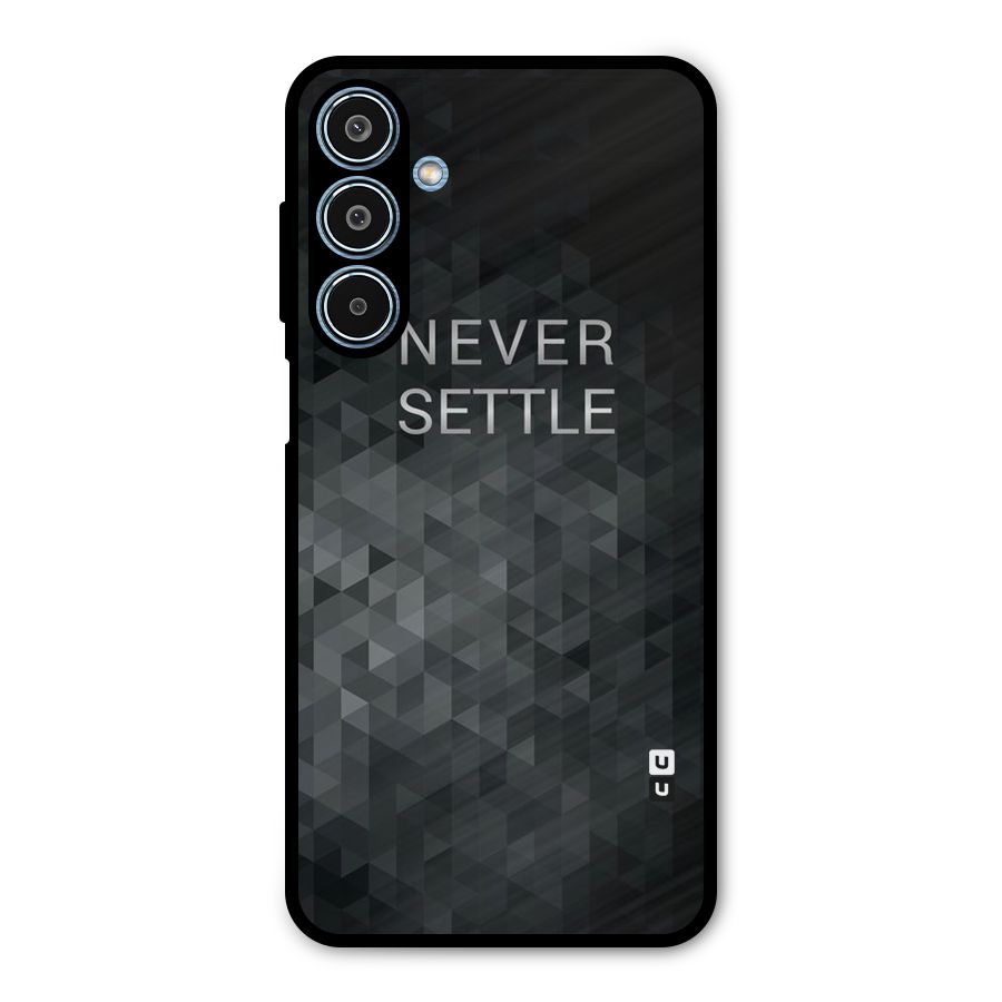 Abstract No Settle Metal Back Case for Galaxy M35