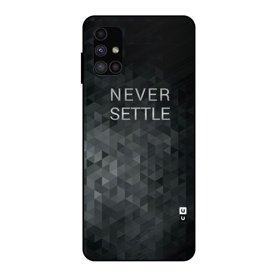 Abstract No Settle Metal Back Case for Galaxy M51