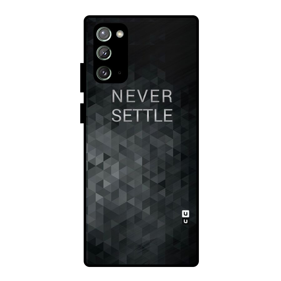 Abstract No Settle Metal Back Case for Galaxy Note 20