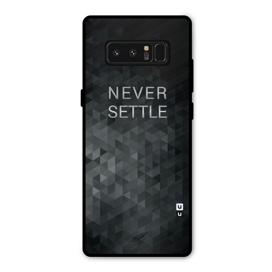 Abstract No Settle Metal Back Case for Galaxy Note 8