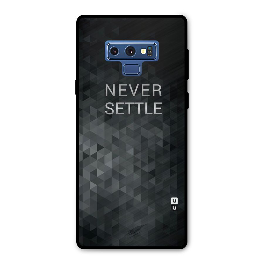 Abstract No Settle Metal Back Case for Galaxy Note 9