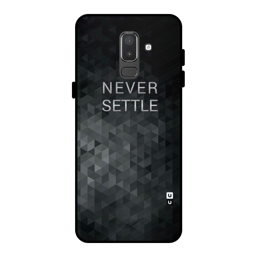 Abstract No Settle Metal Back Case for Galaxy On8 (2018)