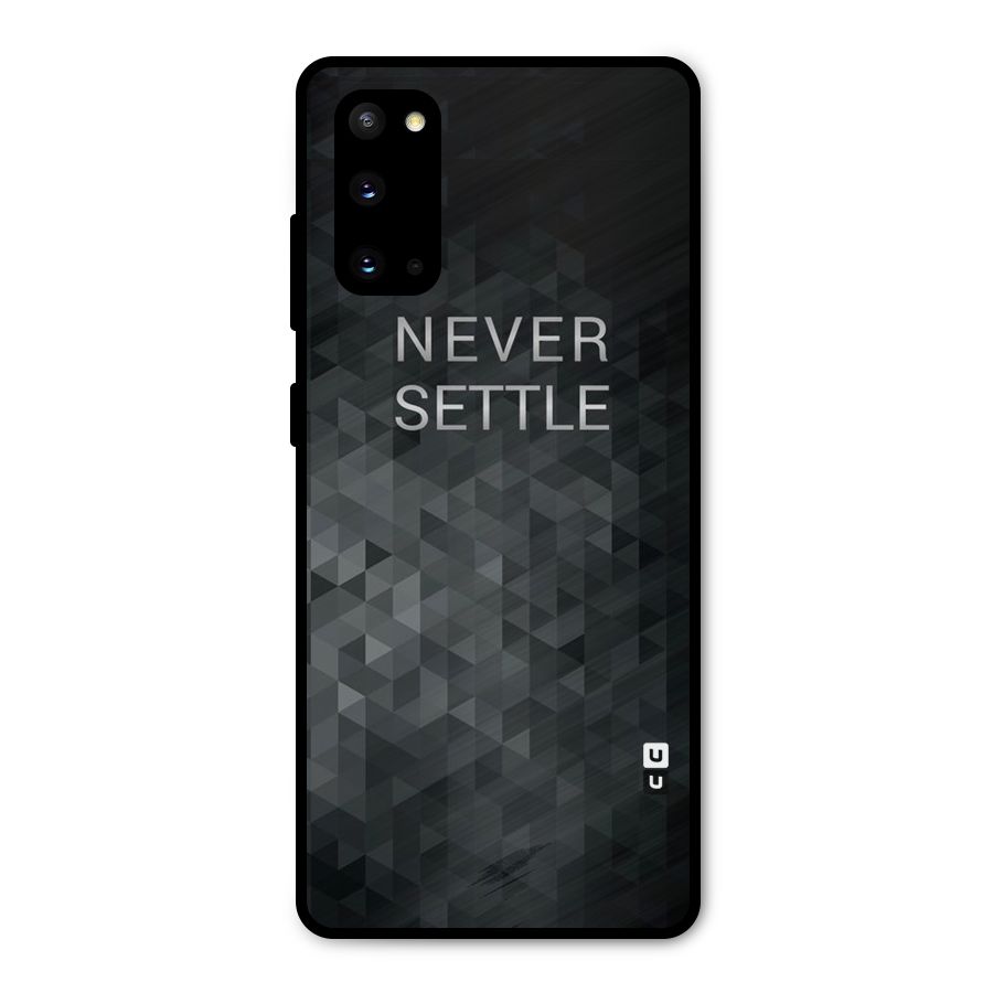Abstract No Settle Metal Back Case for Galaxy S20