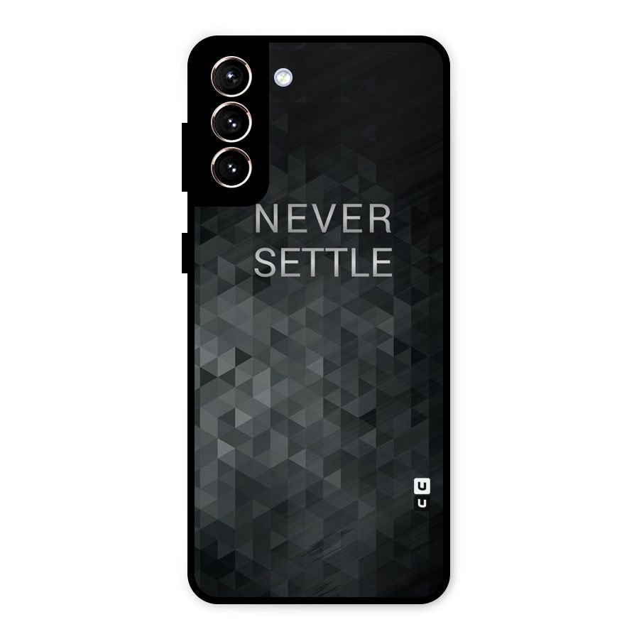Abstract No Settle Metal Back Case for Galaxy S21 Plus