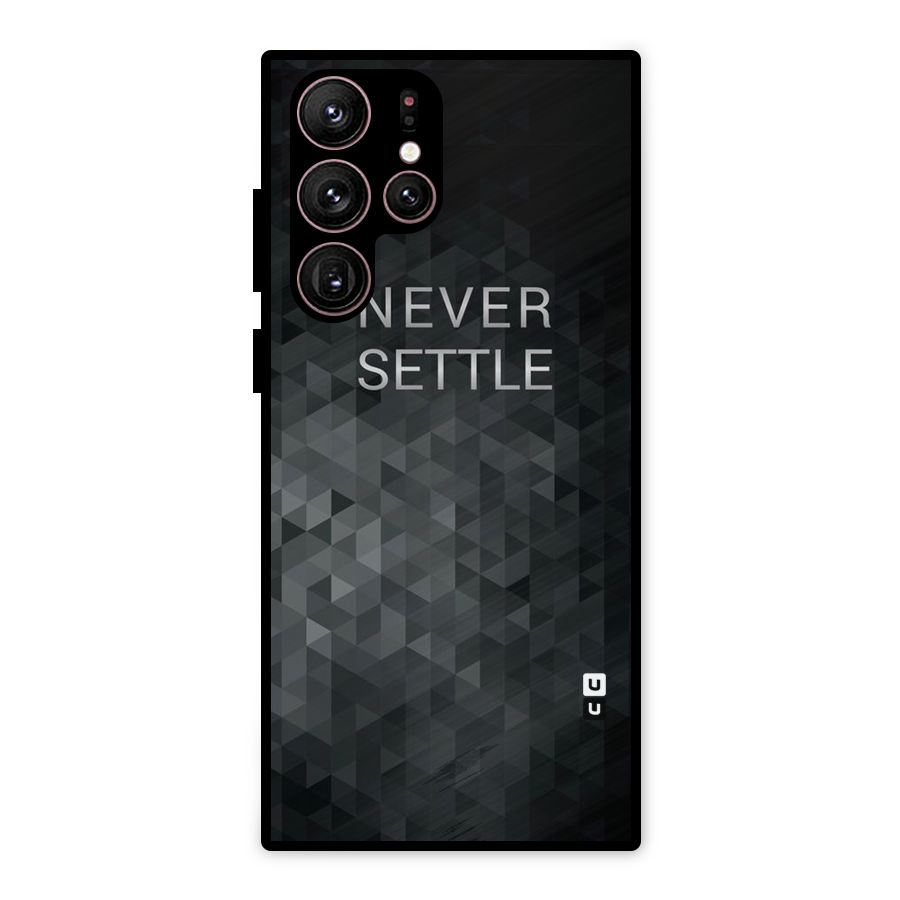 Abstract No Settle Metal Back Case for Galaxy S22 Ultra 5G