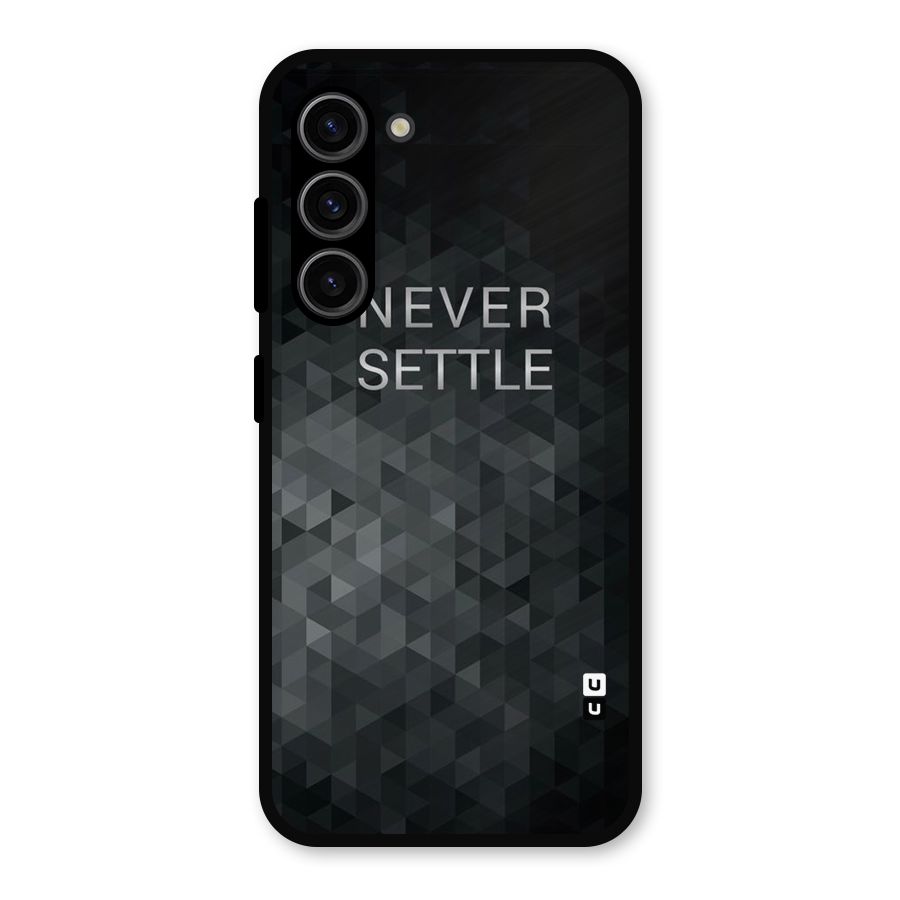 Abstract No Settle Metal Back Case for Galaxy S23