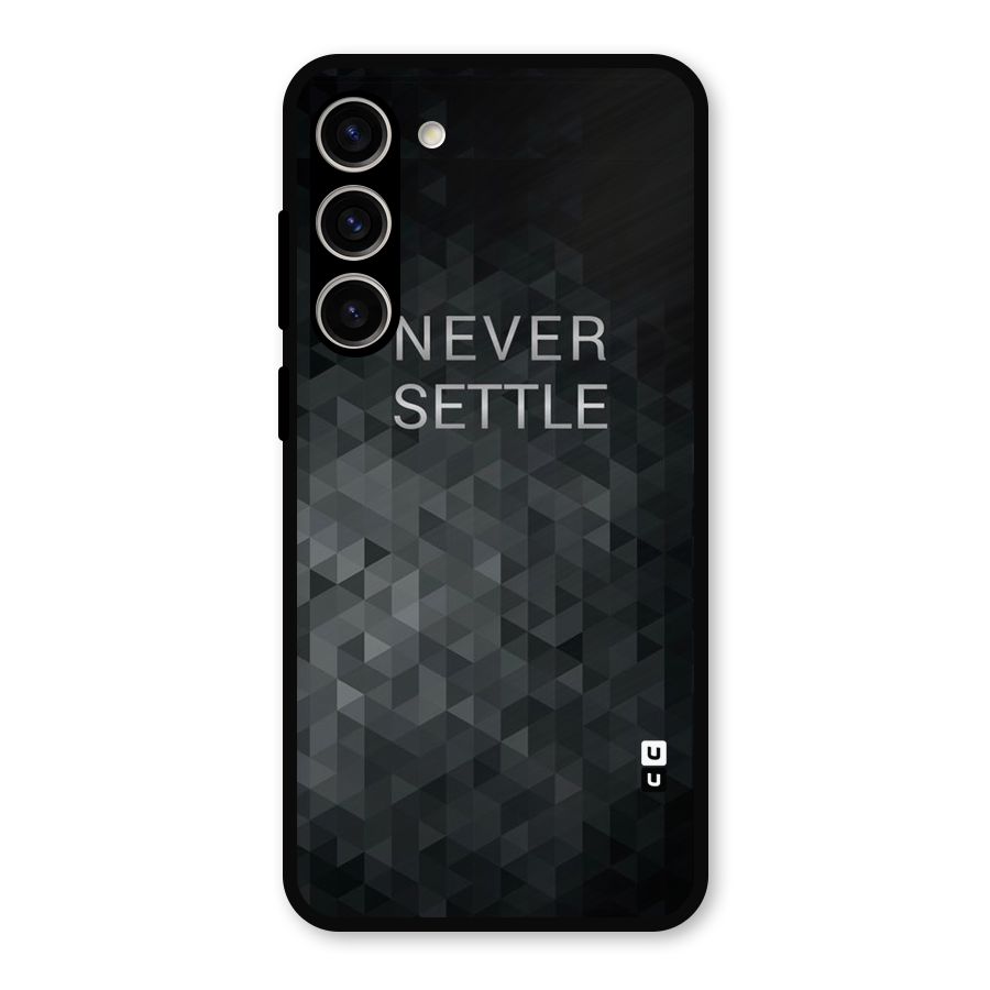 Abstract No Settle Metal Back Case for Galaxy S23 Plus