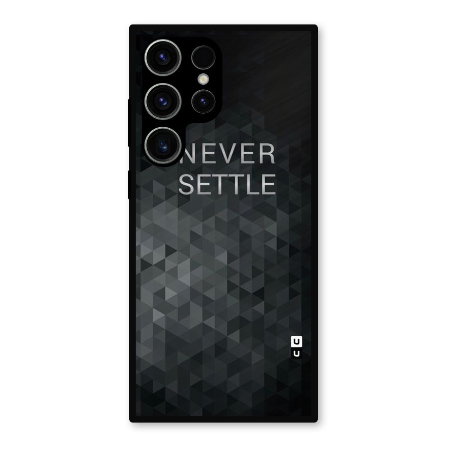 Abstract No Settle Metal Back Case for Galaxy S23 Ultra