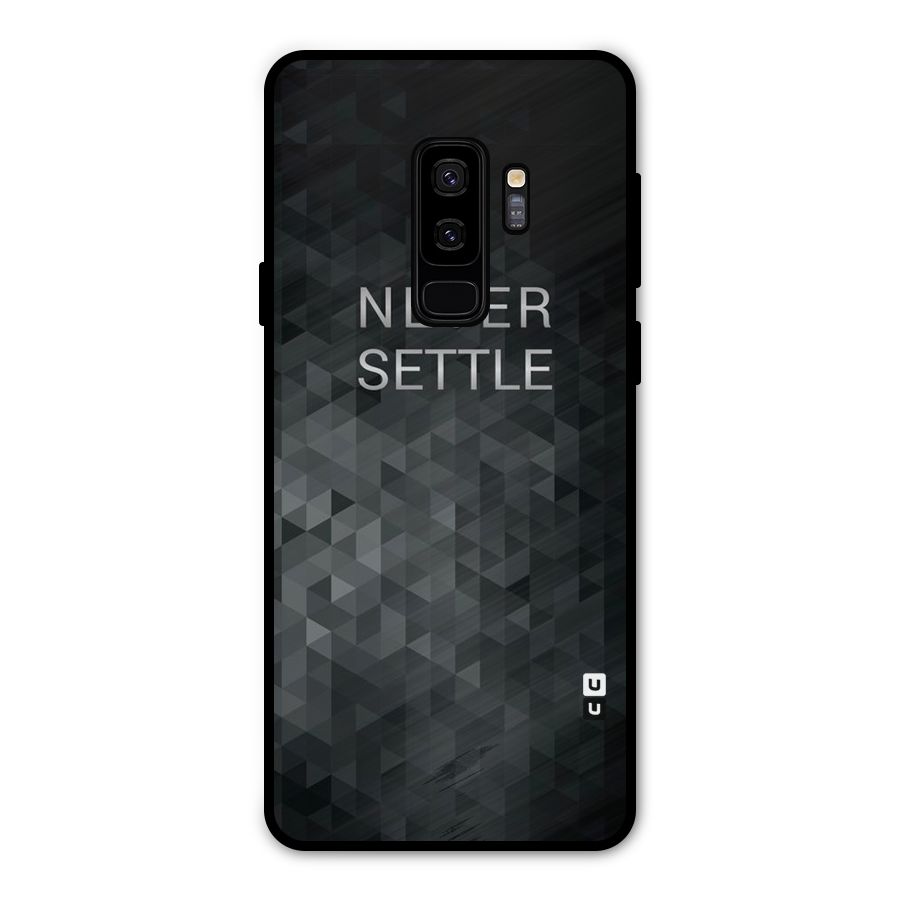 Abstract No Settle Metal Back Case for Galaxy S9 Plus