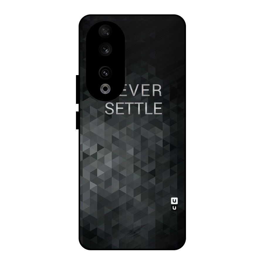 Abstract No Settle Metal Back Case for Honor 90